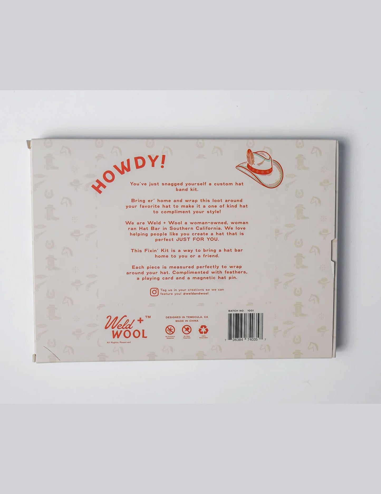 Weld + Wool Custom Hat Band Fixin Kit - MISC