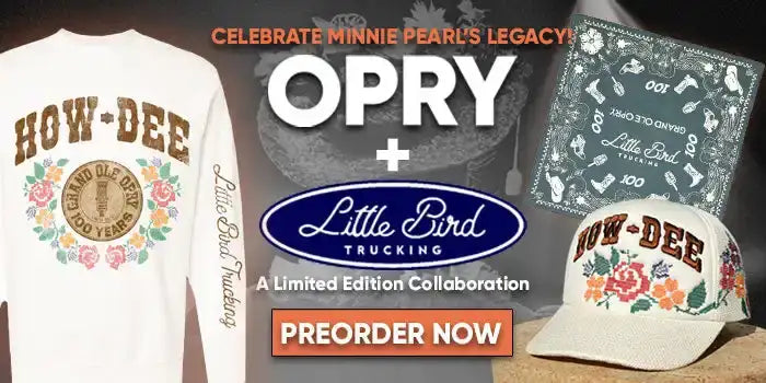 A white long-sleeved shirt with a floral ’How-Dee’ graphic.