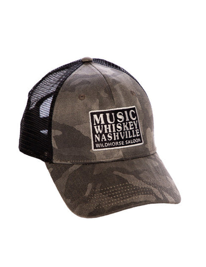 Wildhorse Music Whiskey Camo Hat - HATS