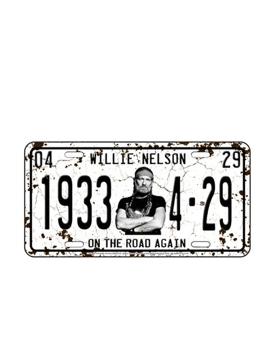 Willie Nelson License Plate - AUTO