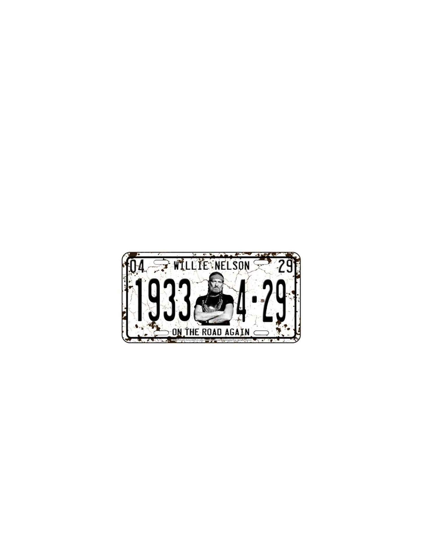 Willie Nelson License Plate Magnet - SOUVENIRS