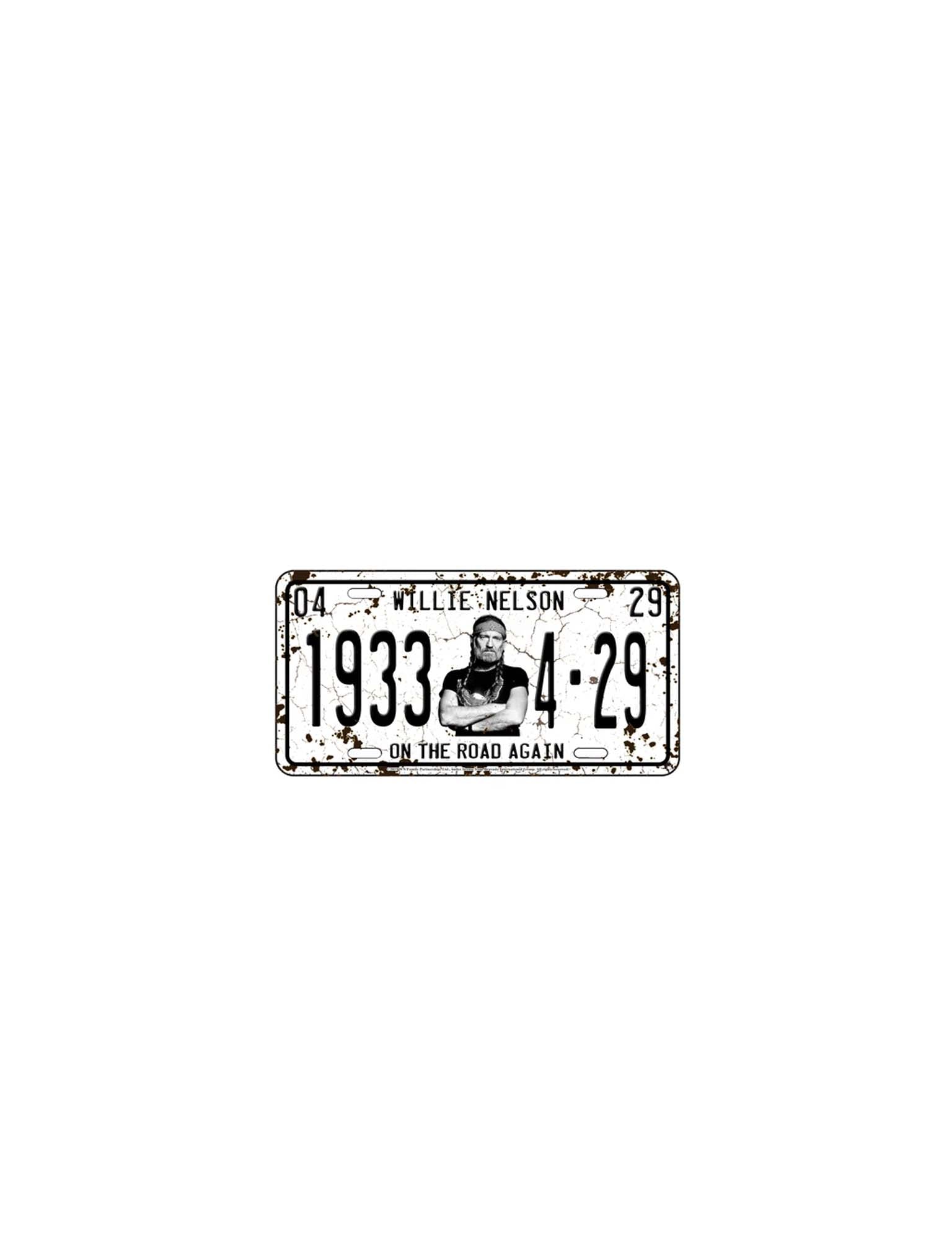 Willie Nelson License Plate Magnet - SOUVENIRS