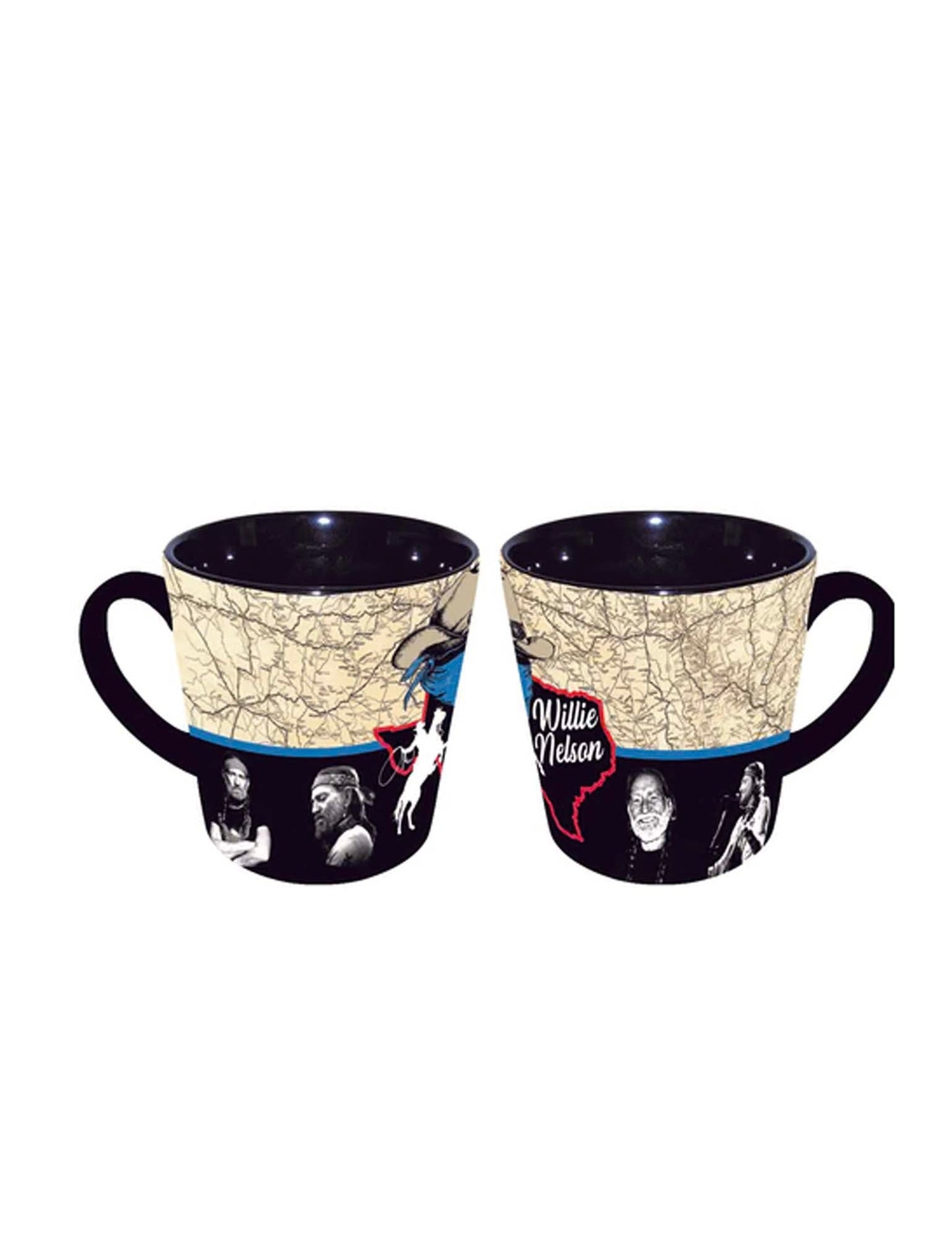 Willie Nelson Texas Map Mug - DRINKWARE