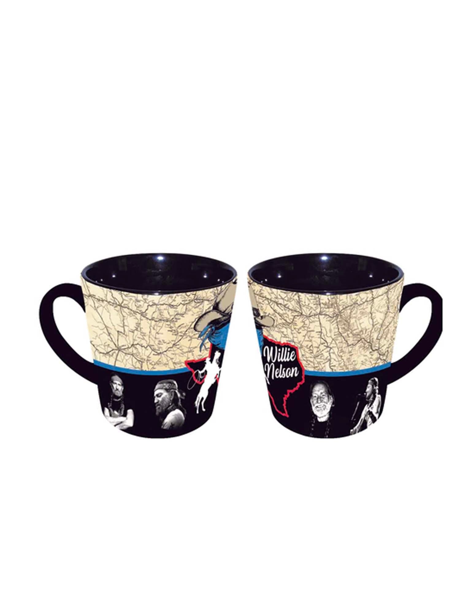 Willie Nelson Texas Map Mug - DRINKWARE