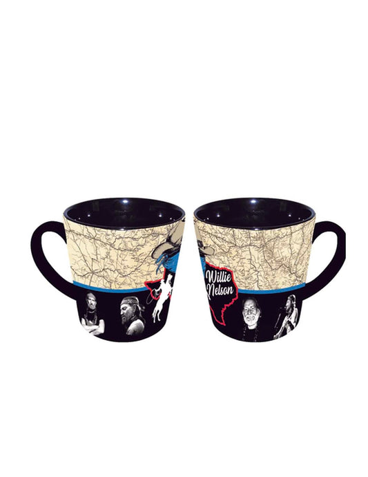 Willie Nelson Texas Map Mug - DRINKWARE