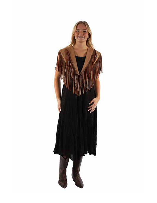 Women’s Scully Western Short Fringe Shawl - OUTERWEAR