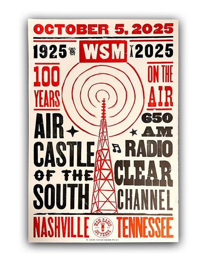 WSM 100 Years Official Hatch Show Print - HATCH