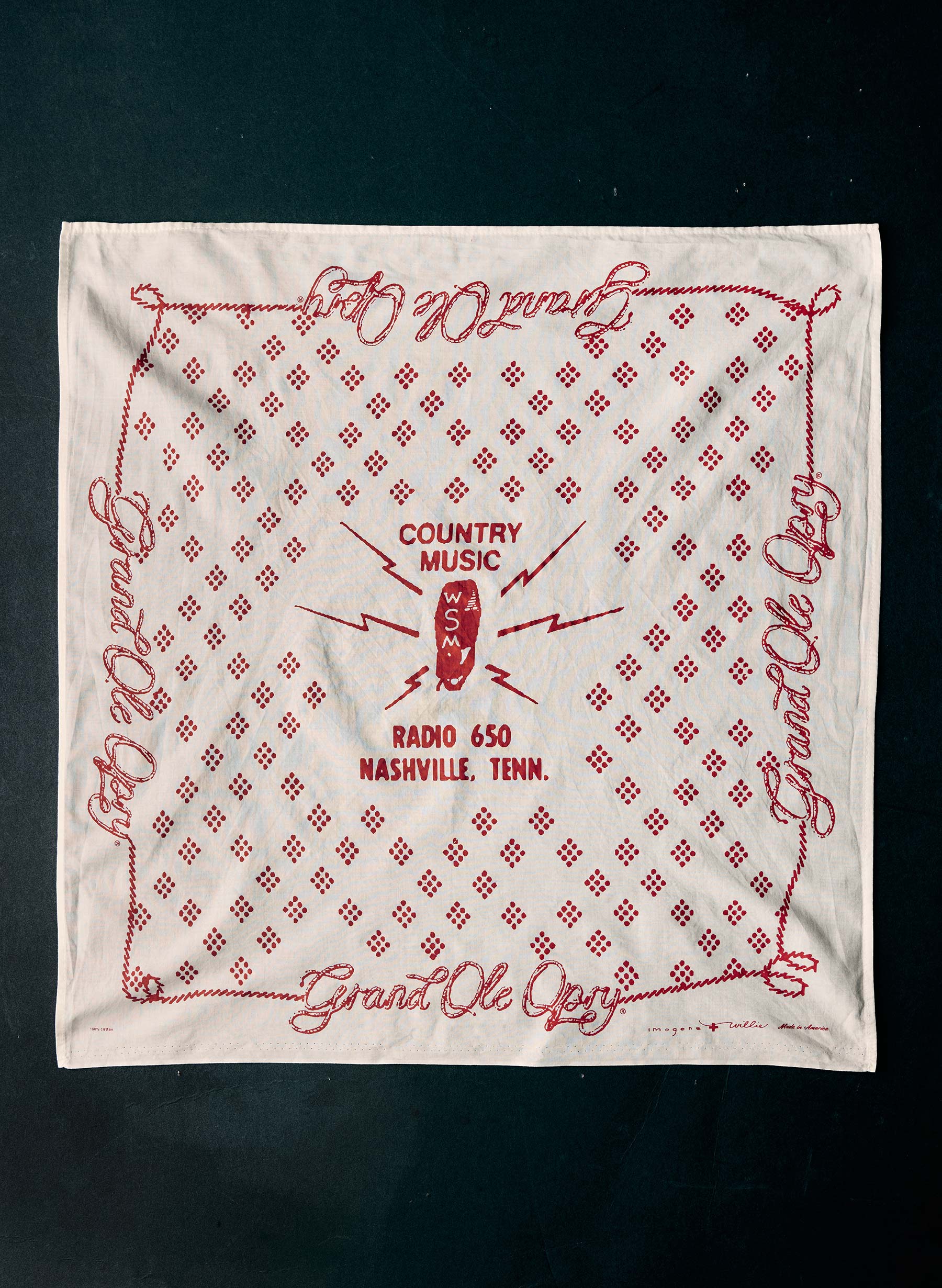 Opry Imogene + Willie Microphone Bandana