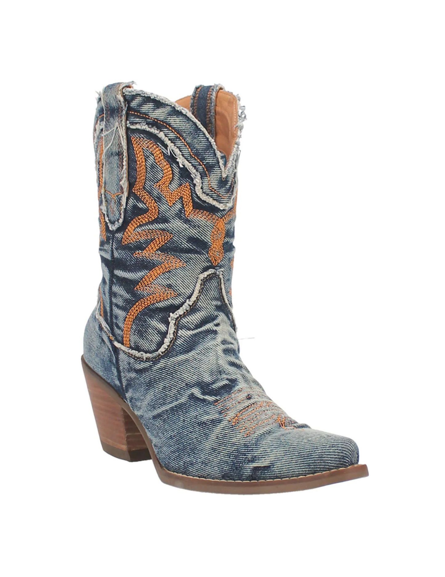 Yall Need Dolly Denim Dingo Calf boots - FOOTWEAR