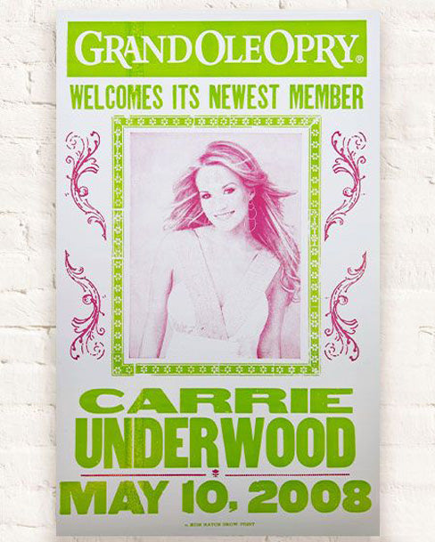 Carrie Underwood Opry Induction Hatch Show Print Default Title