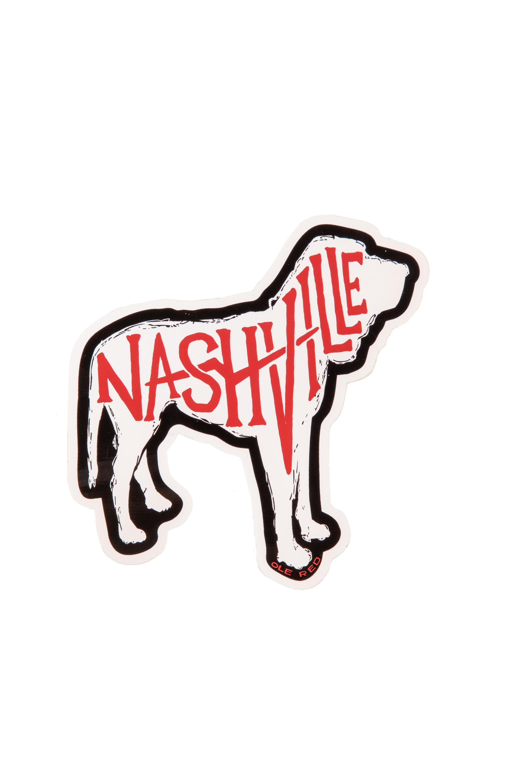 Ole Red Nashville Dog Decal