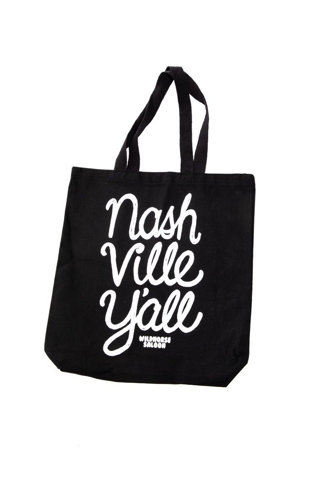 Wildhorse Nashville Y'all Canvas Tote Bag