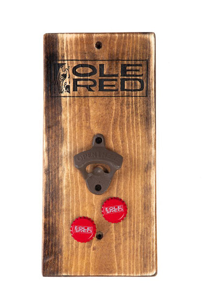 Ole Red Wooden Wall Mounted Bottle Opener Default Title