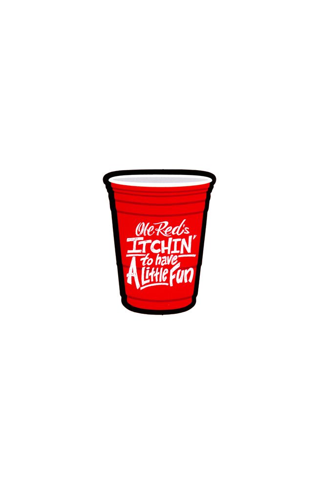 Ole Red Party Cup Decal