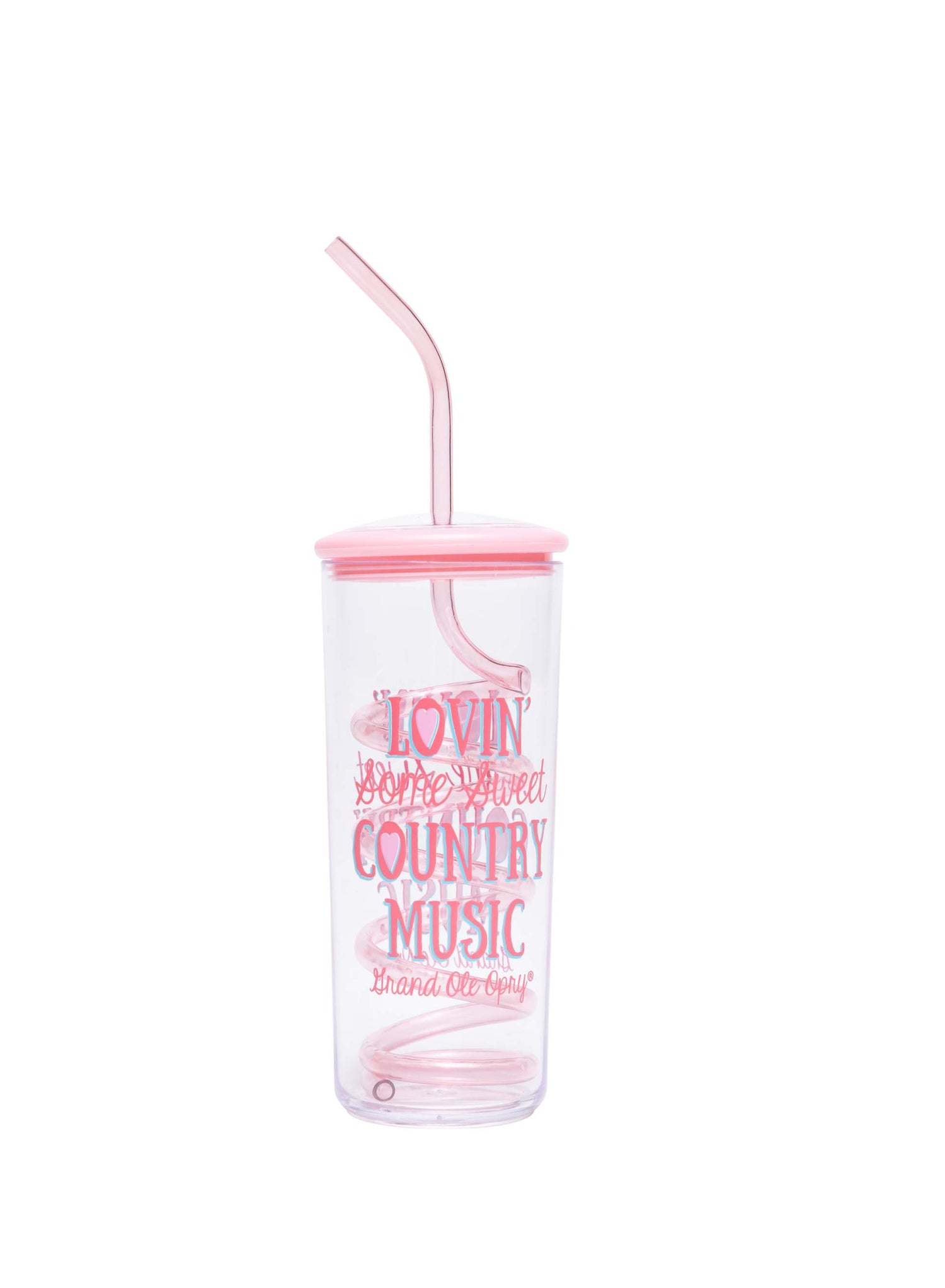 Opry Pink Twisty Straw Country Music Lovin Cup