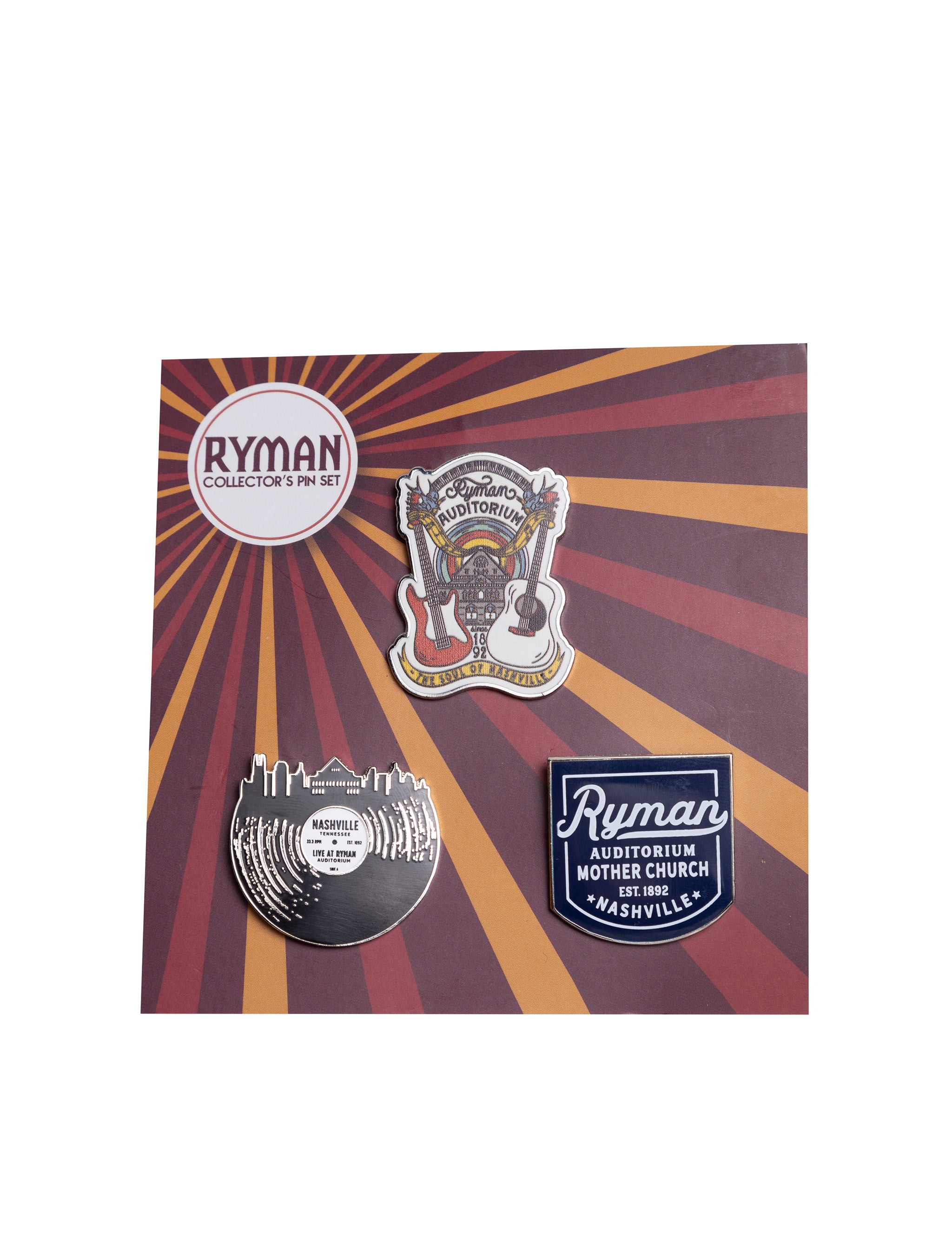 Ryman 3 Piece Lapel Pin Set