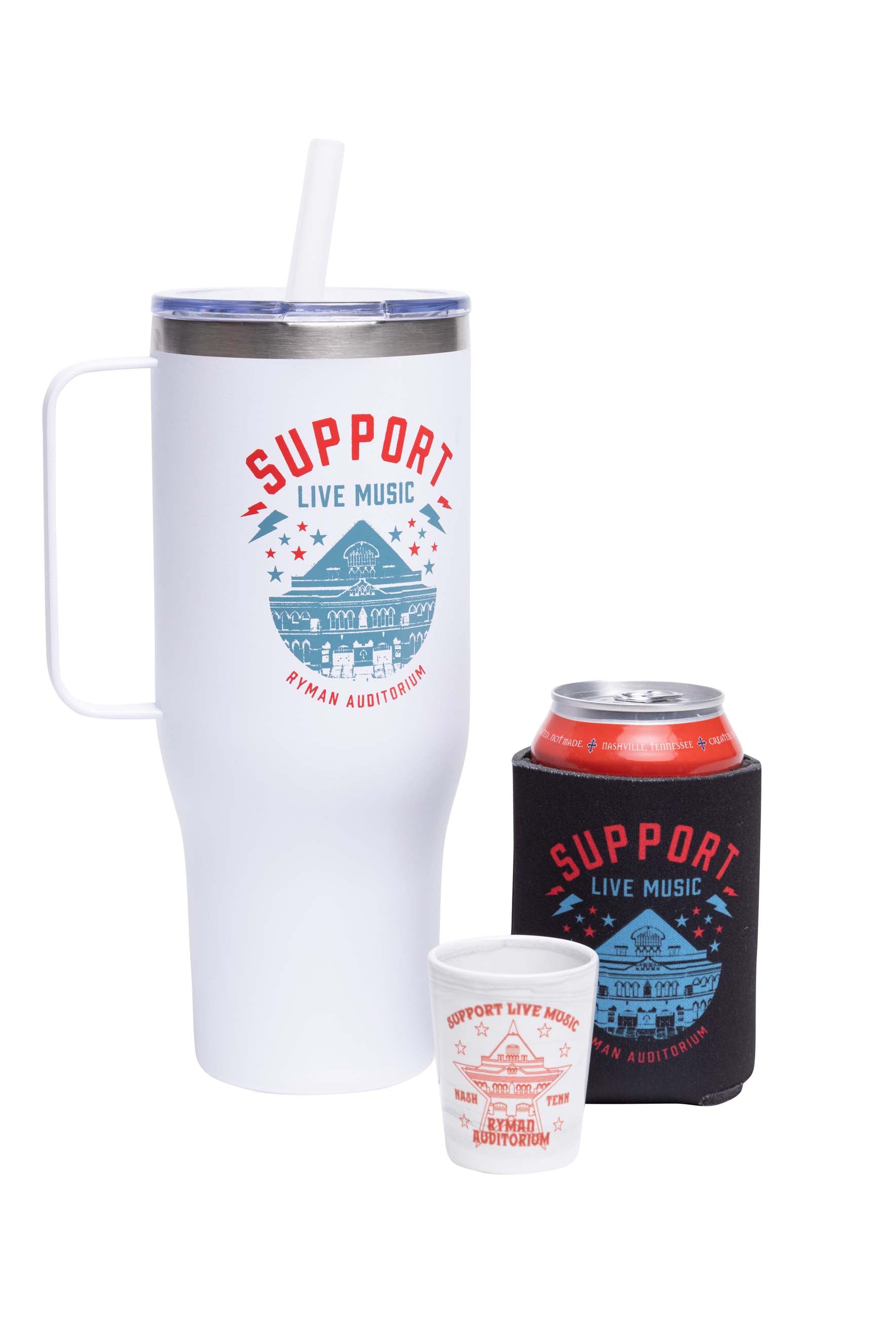 Ryman Support Live Music Koozie - DRINKWARE