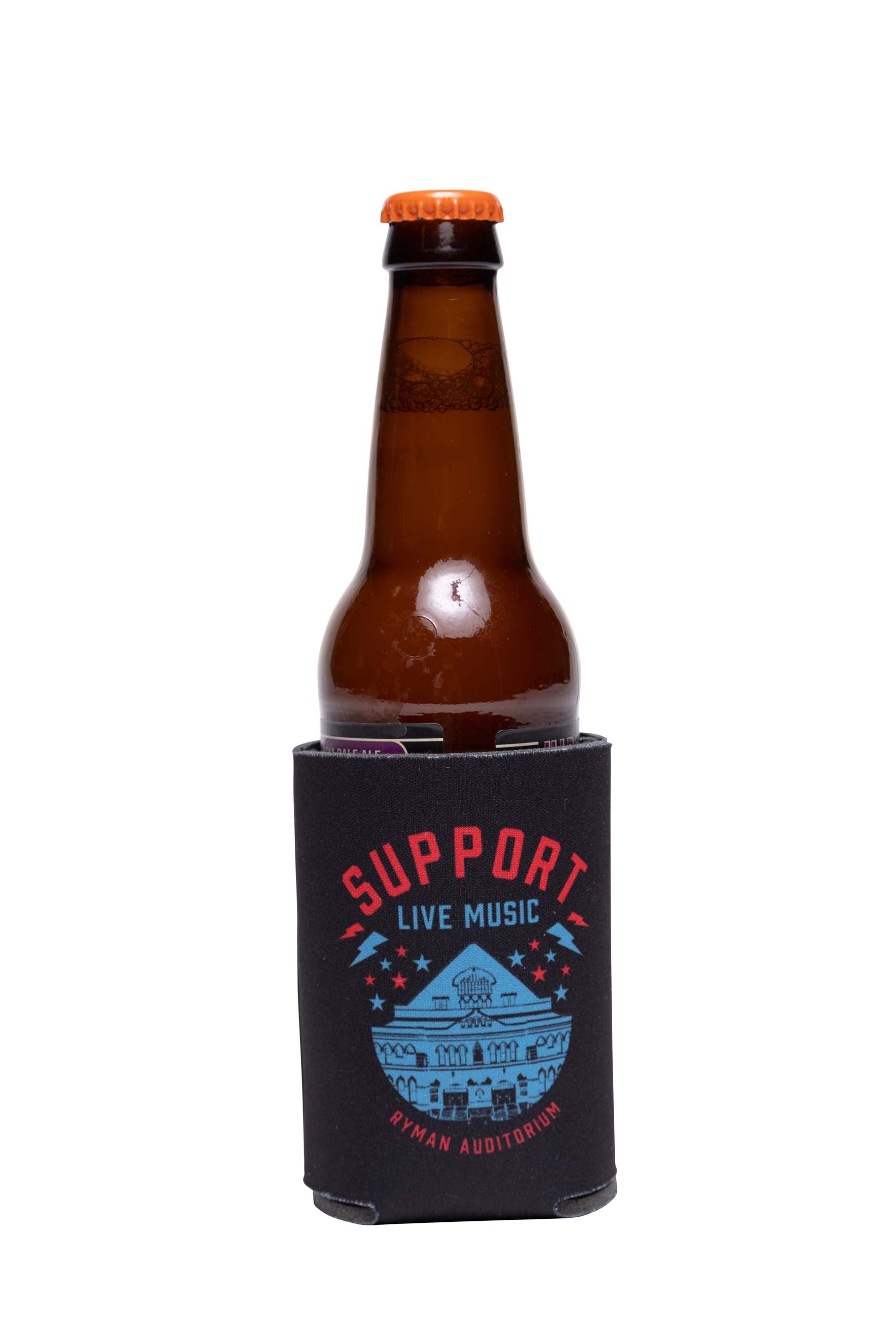 Ryman Support Live Music Koozie - DRINKWARE