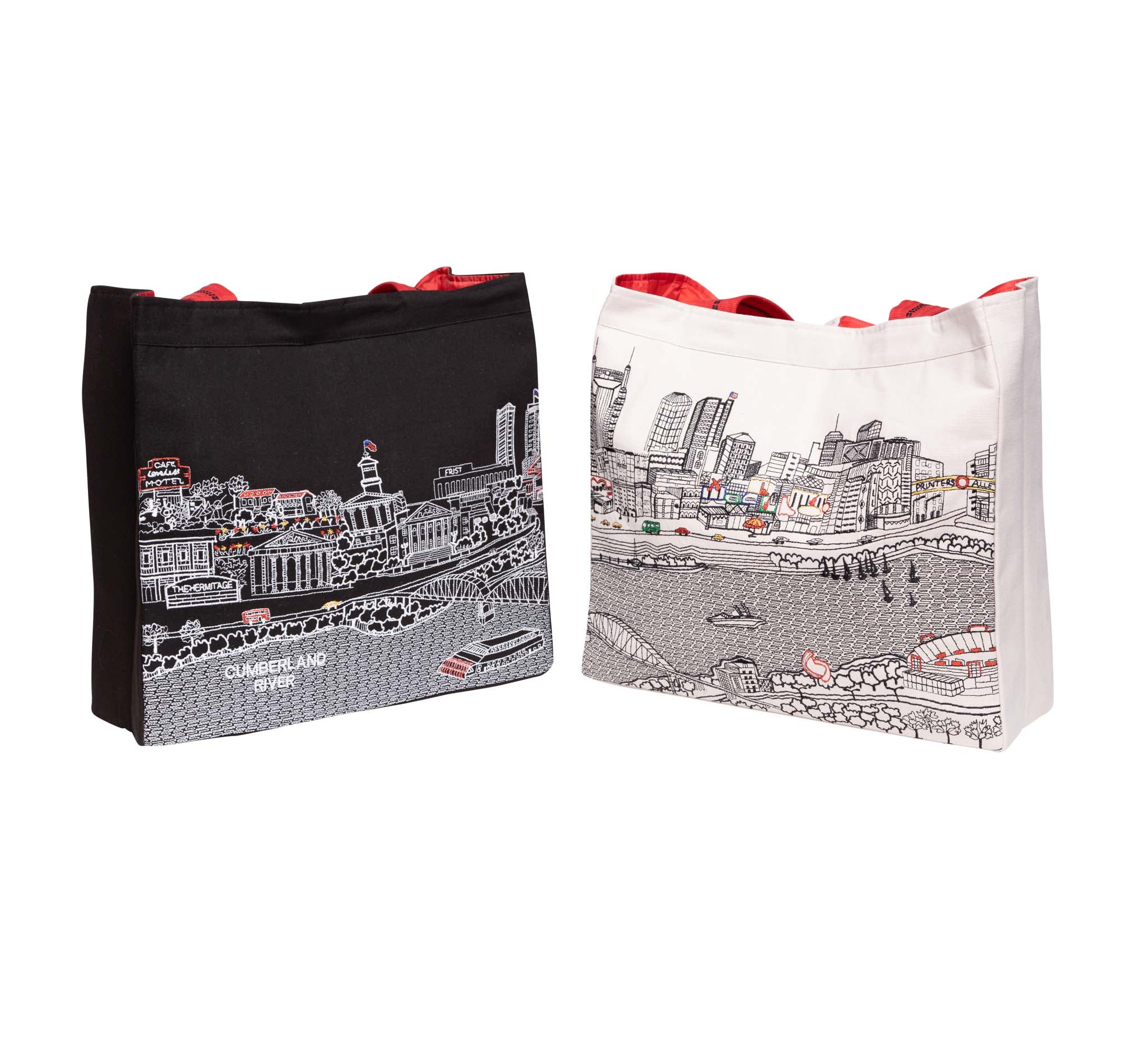 Nashville Skyline Tote in Cream