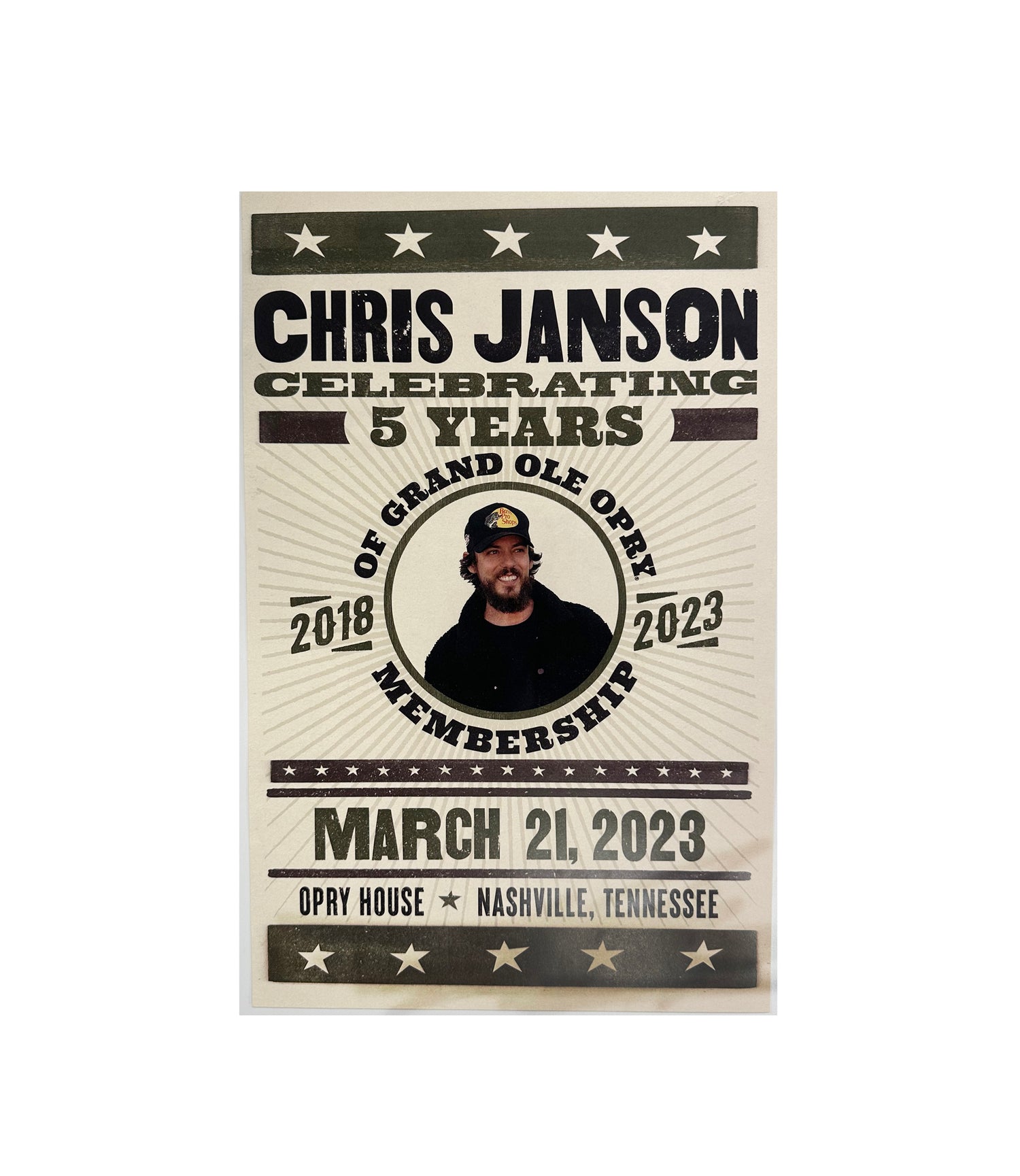 Chris Janson 5th Anniversary Poster