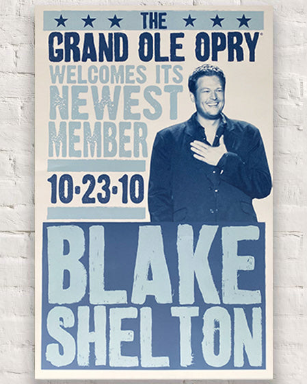 Blake Shelton Induction Poster