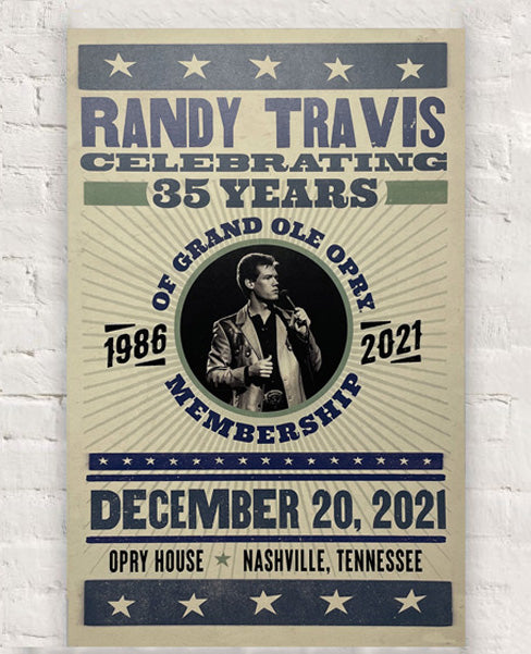 Randy Travis 35th Anniversary Poster Default Title