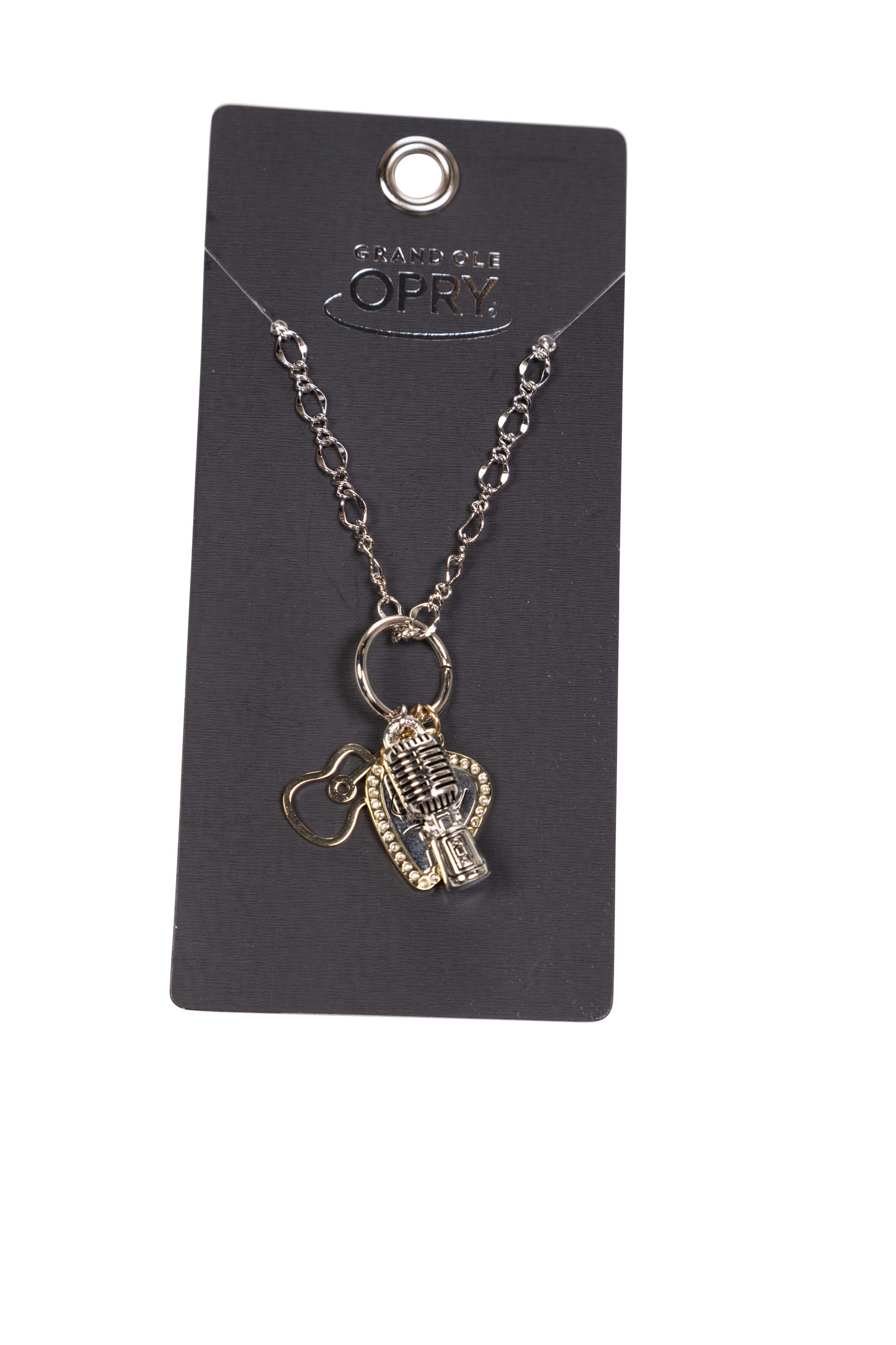 Opry Mixed Metal Charm Necklace