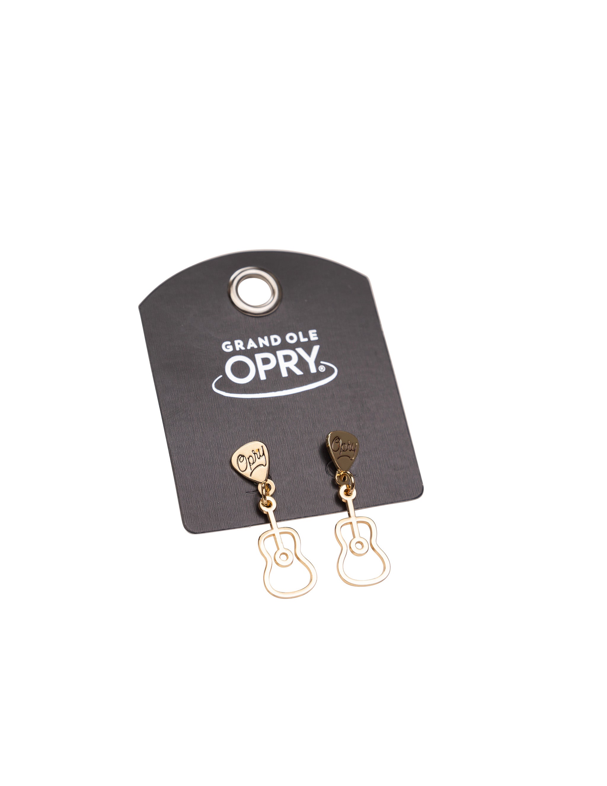Opry Gold Guitar Charm Earrings