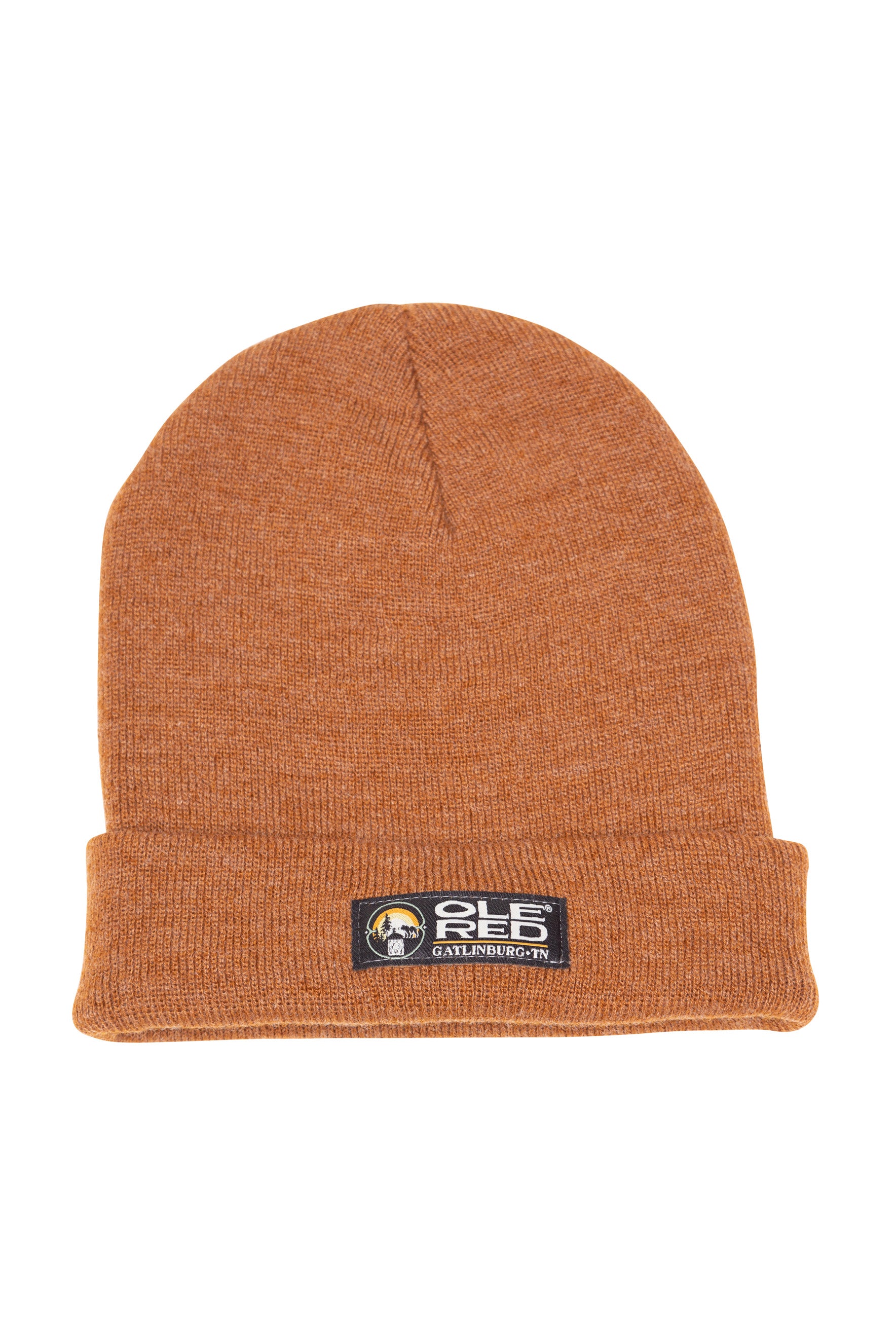 Ole Red Gatlinburg Scenic Brown Patch Beanie