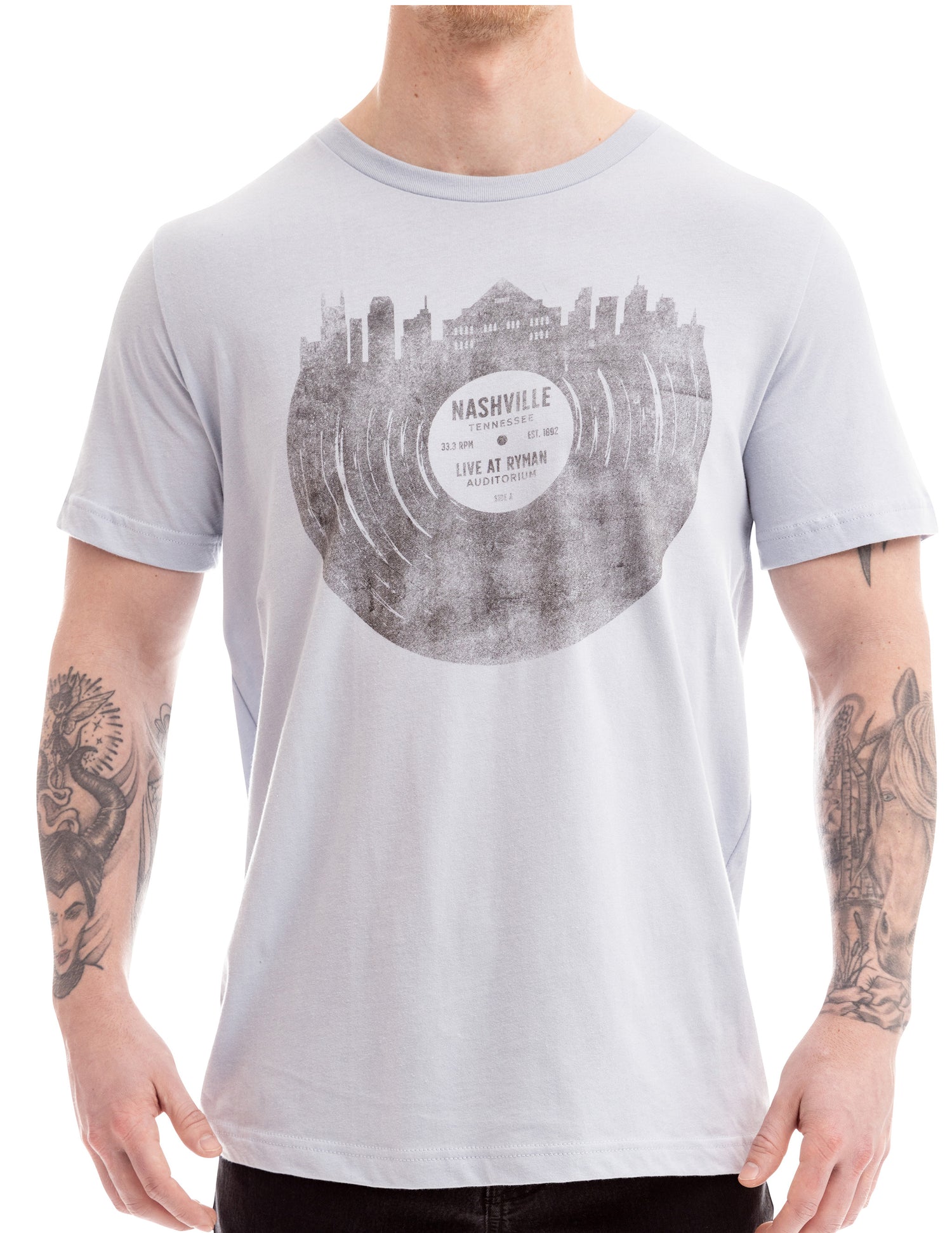 Ryman Nashville Skyline Record T-Shirt