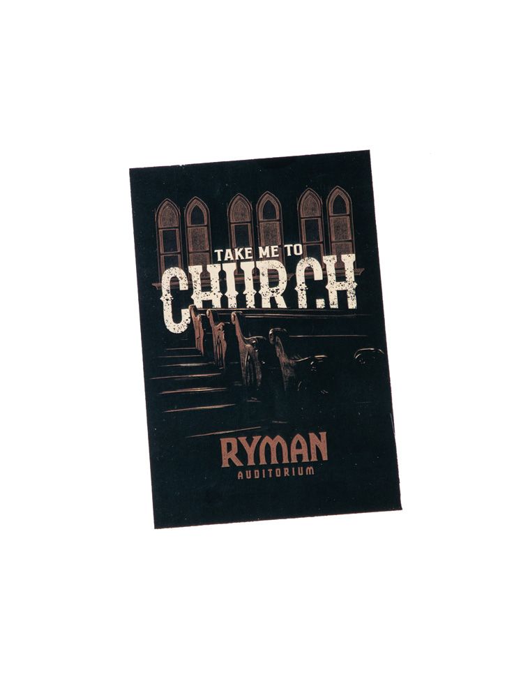 Ryman Take Me To Church Postcard