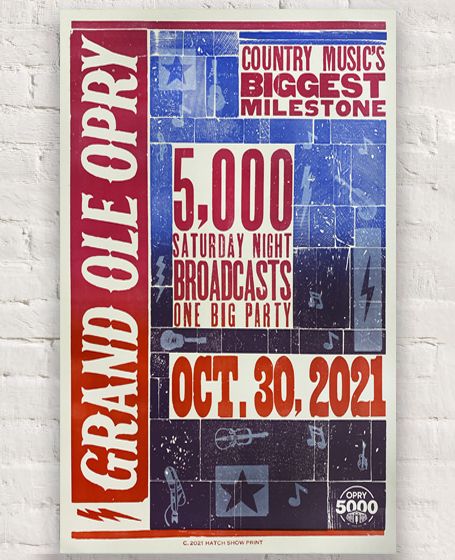 Opry 5000th Show Hatch Show Print