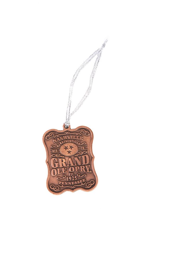 Opry Copper Badge Ornament