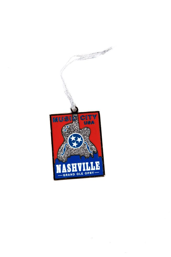 Opry Music City Glitter Ornament
