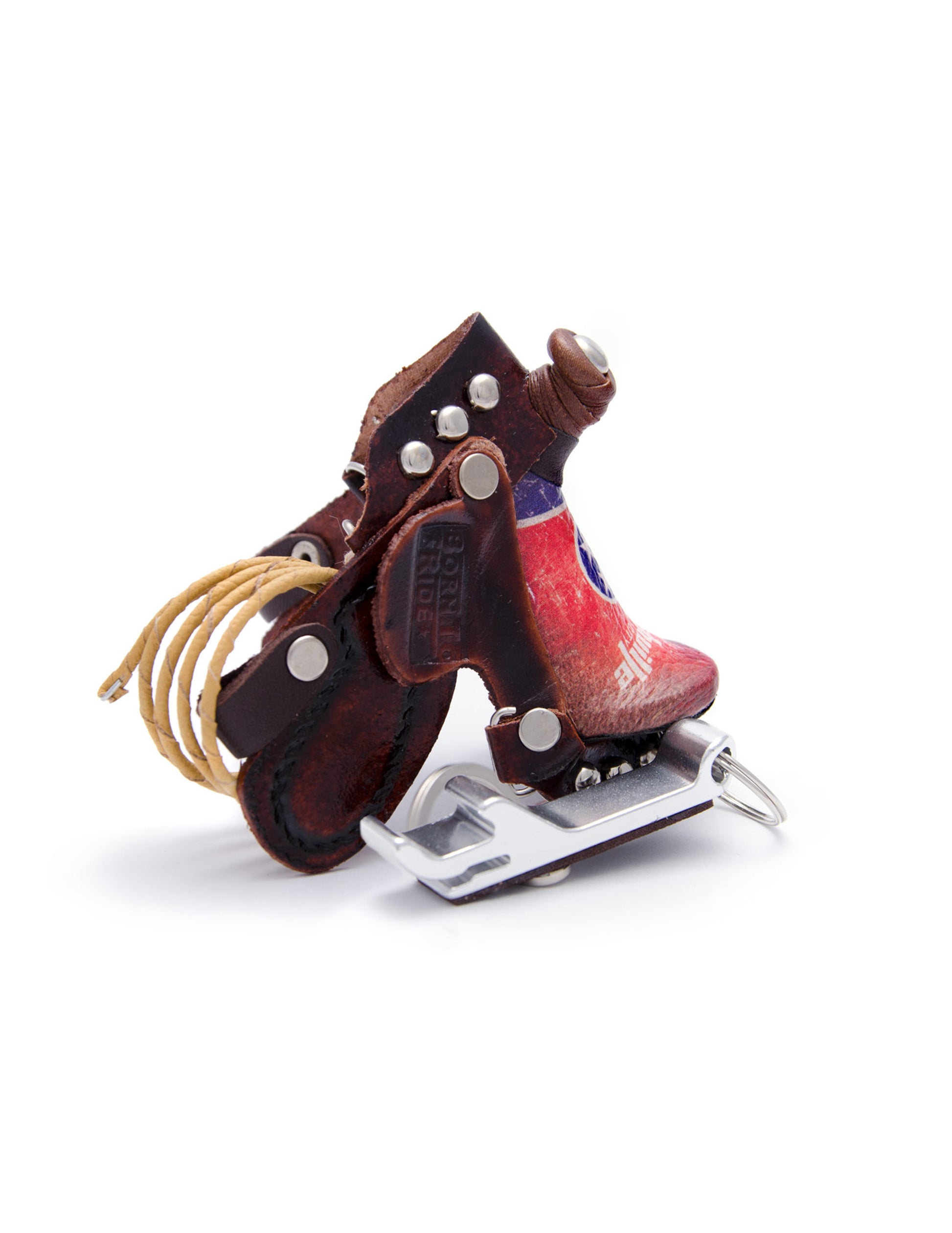 Nashville Leather Saddle Bottle Opener Keychain - SOUVENIRS