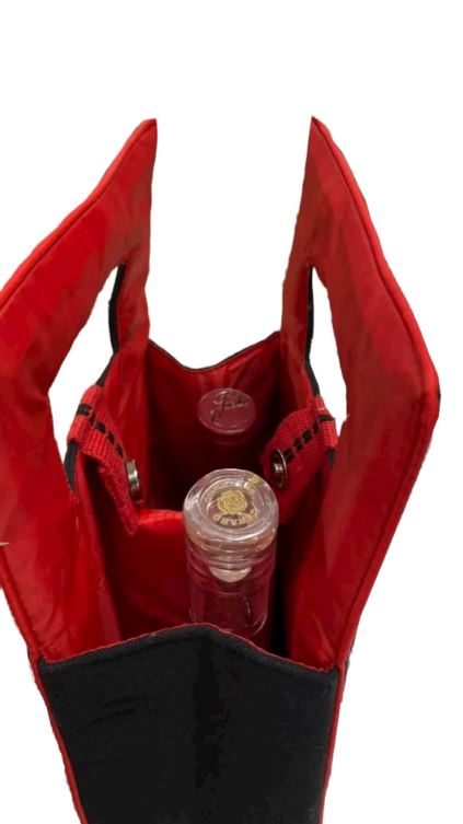 Nashville Skyline Wine Bag in Black